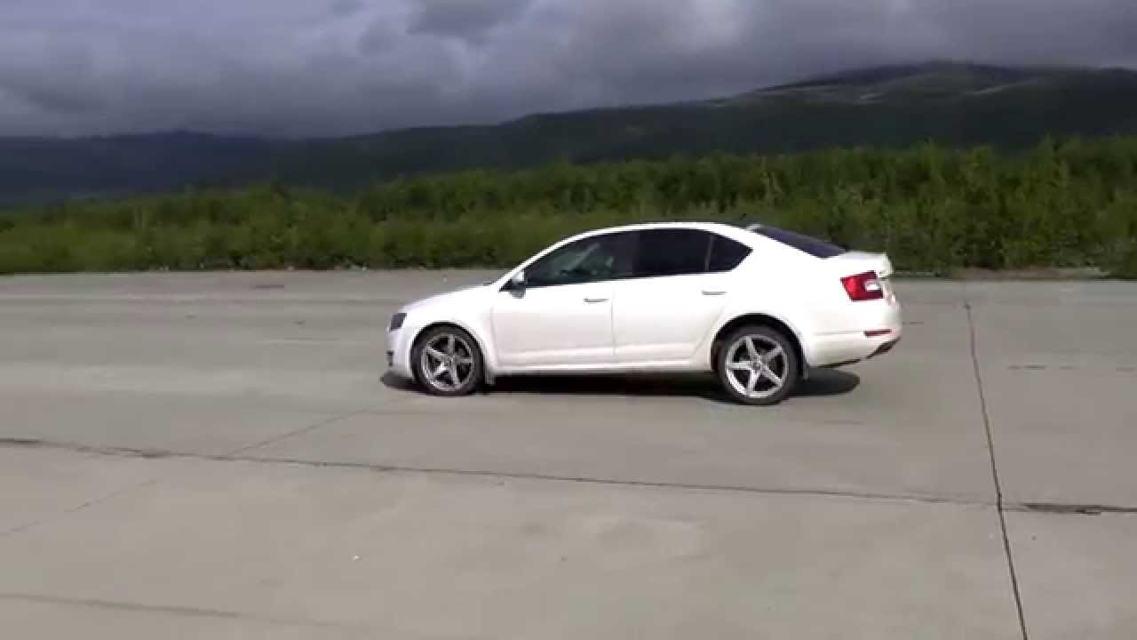 Поведение подвески Bilstein B6 Sport + евро пружины на Octavia A7 1.8 DSG, разгон-торможение.