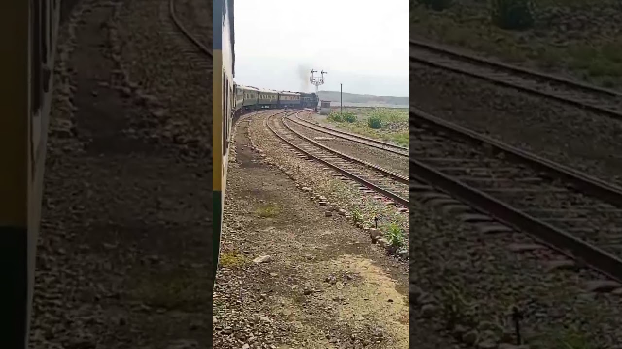 After Aab.e.Gum Station longest Coruve 39UP Jaffar Express