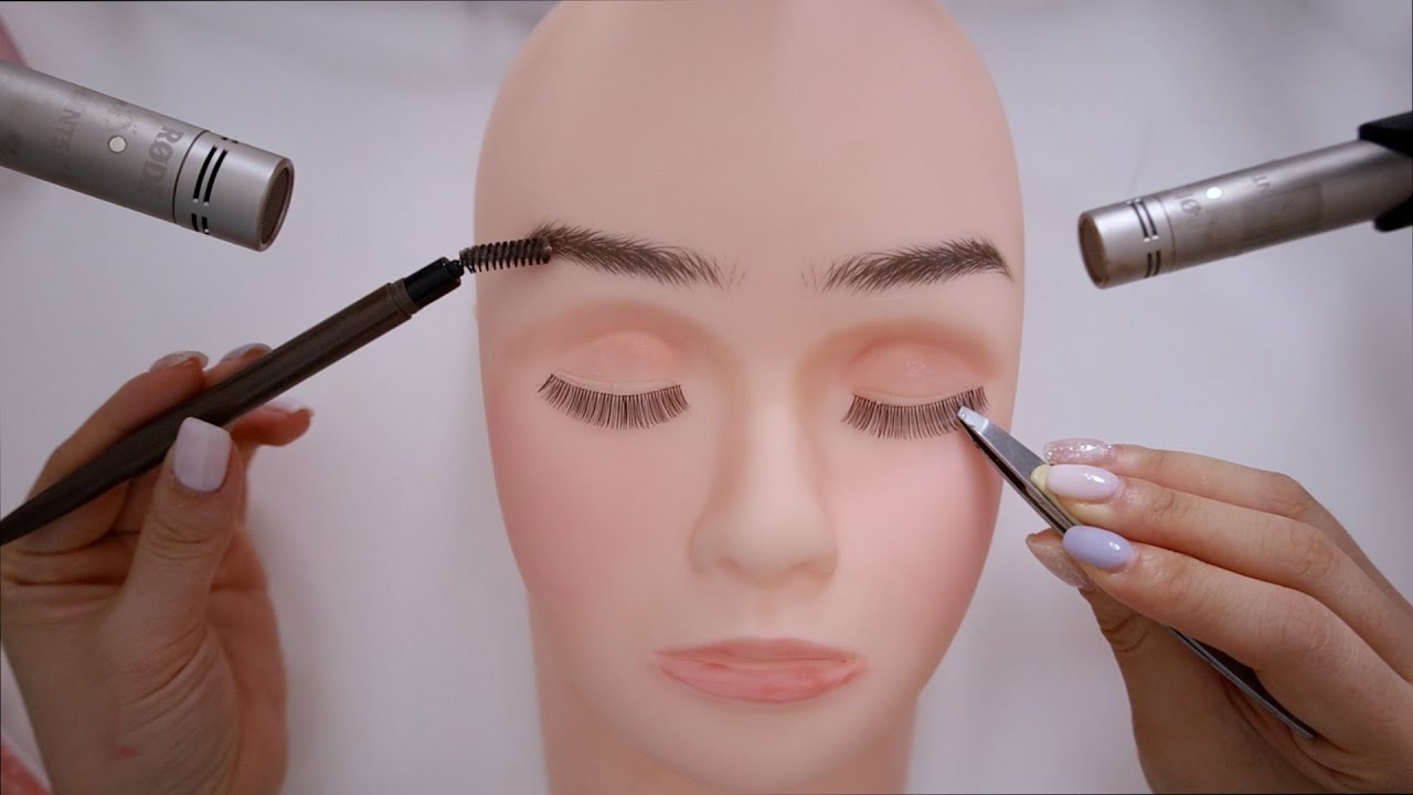 ASMR.sub Делаем весенний макияж клиенту, идущему на свидание