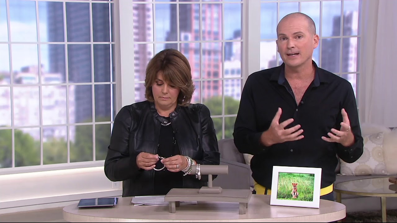 JAI Sterling Silver Mesh Bracelet w/ Pave Gemstone Clasp on QVC