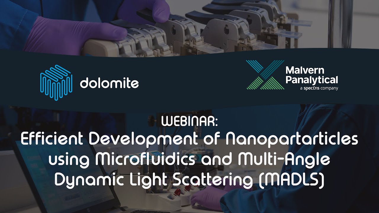 Efficient development of nanoparticles using microfluidics and Multi-Angle Dynamic Light Scattering