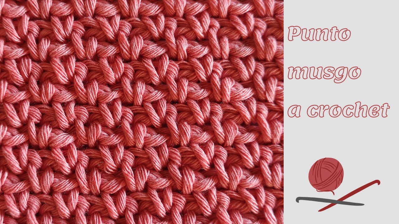 Punto musgo a ganchillo fácil para aprender crochet. Trenda Lerenda