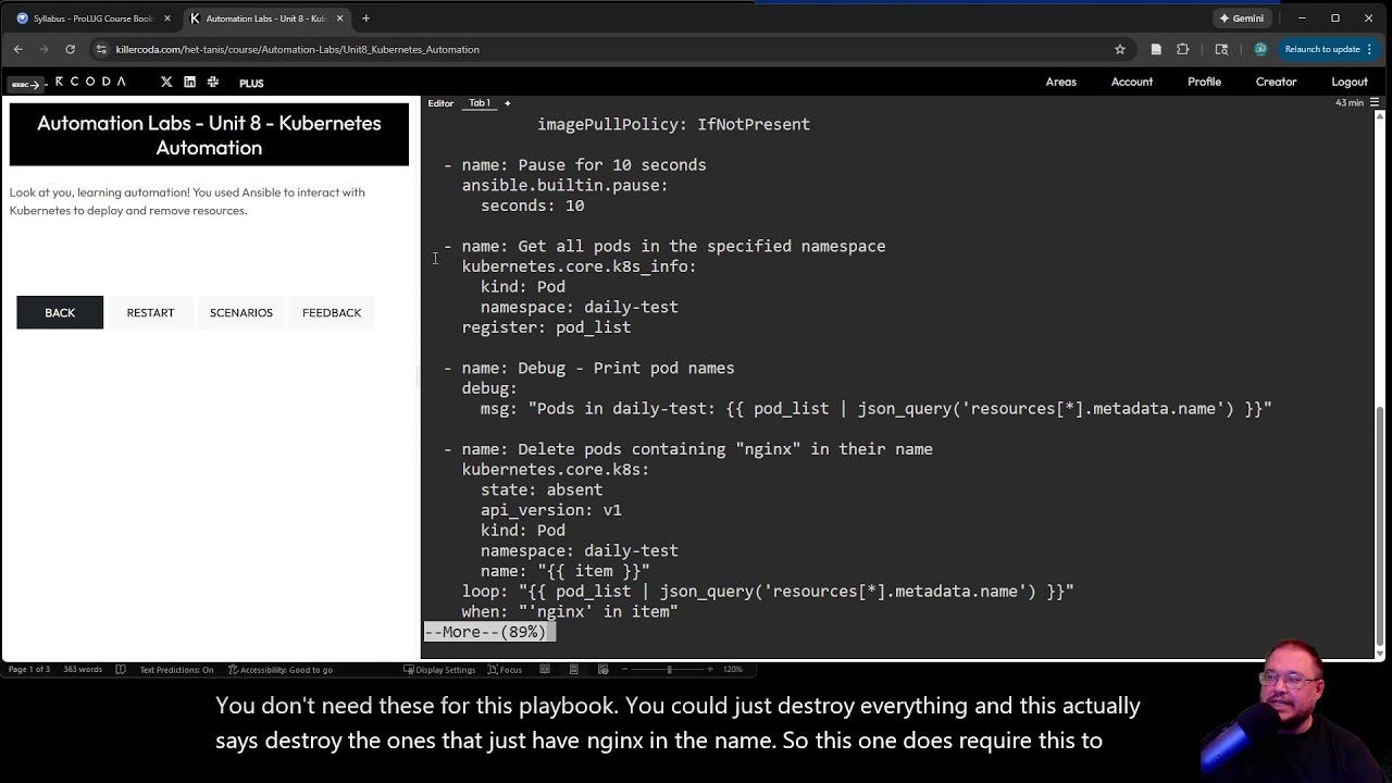Unit 8 Recording - ProLUG Linux Automation Engineering Course - Free in Discord