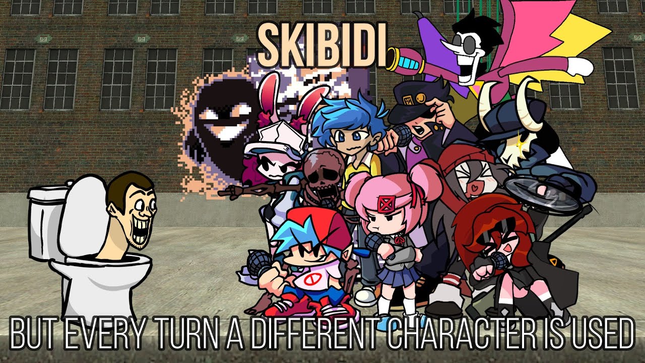 FNF Skibidi but everyone sings it! | FNF Skibidi BETADCIU