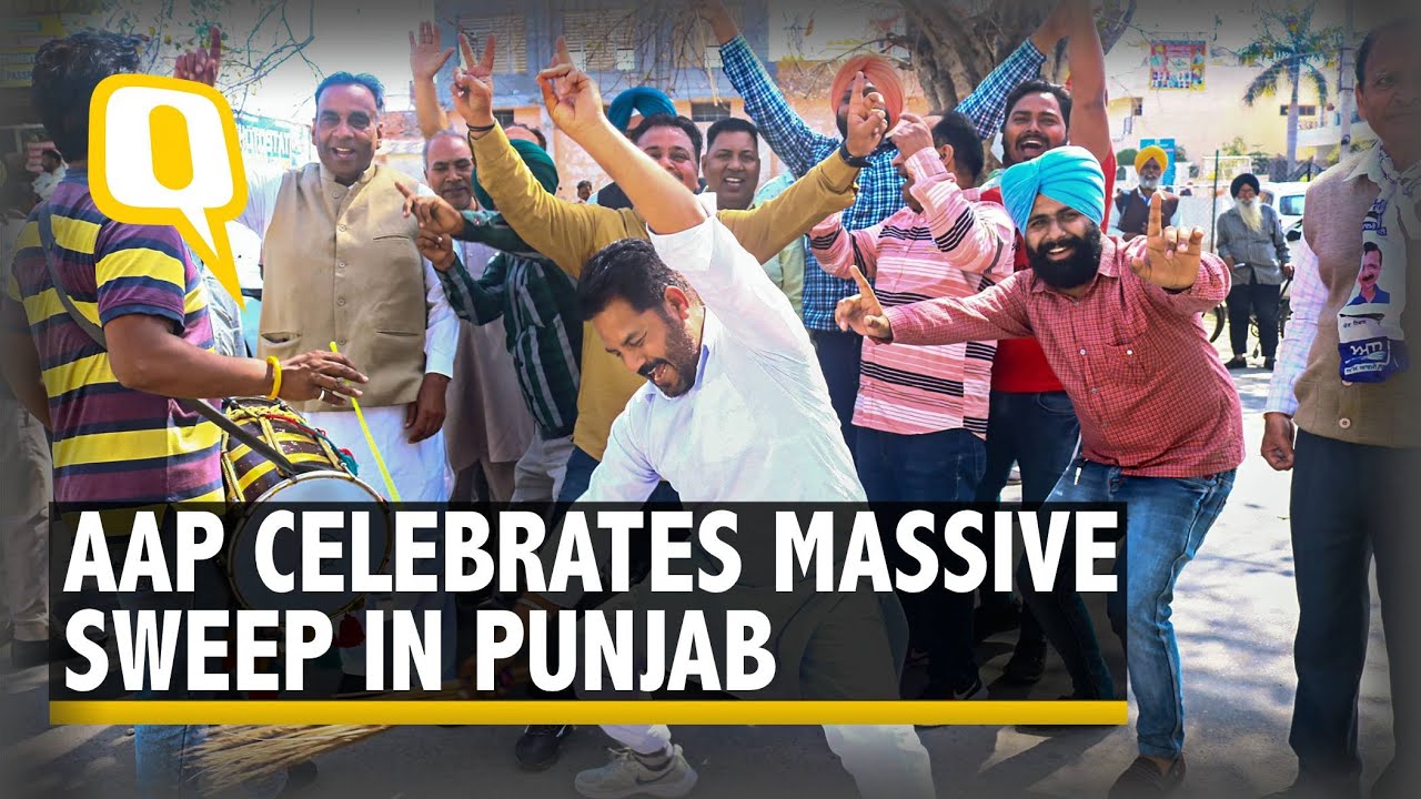 Punjab Assembly Election Results 2022 | AAP Supporters Celebrate Party's Massive Sweep