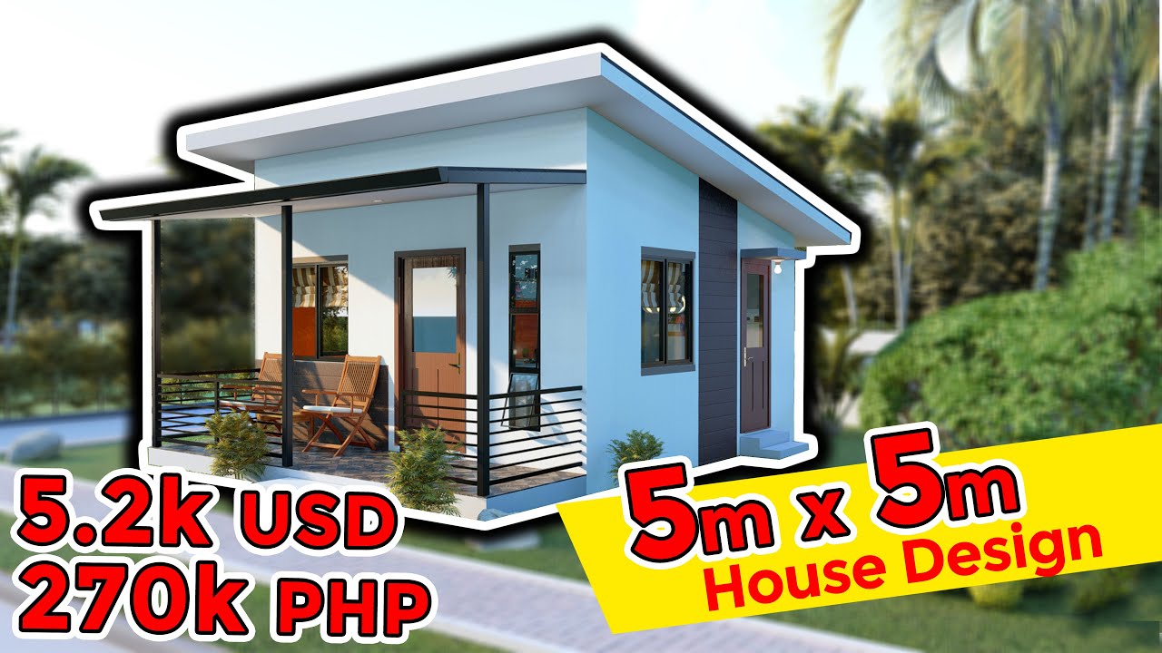 5 meters by 5 meters One-story Simple House Design