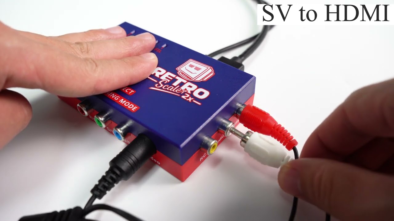 RetroScaler2X Converter ( AV/ SV / YPBPR TO HDMI) - Use Operation