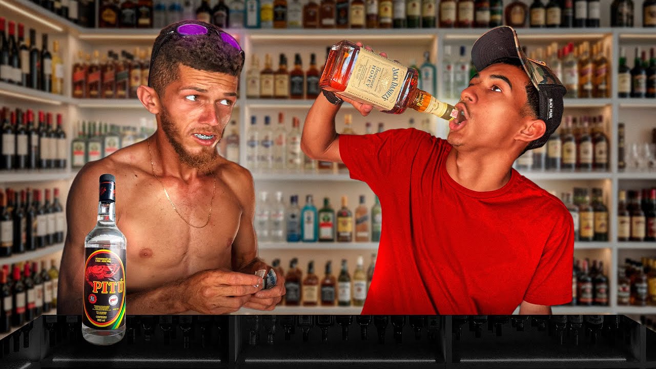 BRUTINHO ENCHE A CARA NO QUIOSQUE DO LEVY