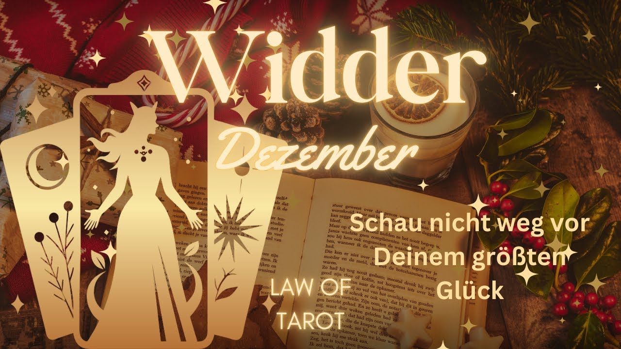 Widder ♈️ Schau nicht weg vor Deinem größten Glück ❤️ Dezember 2024