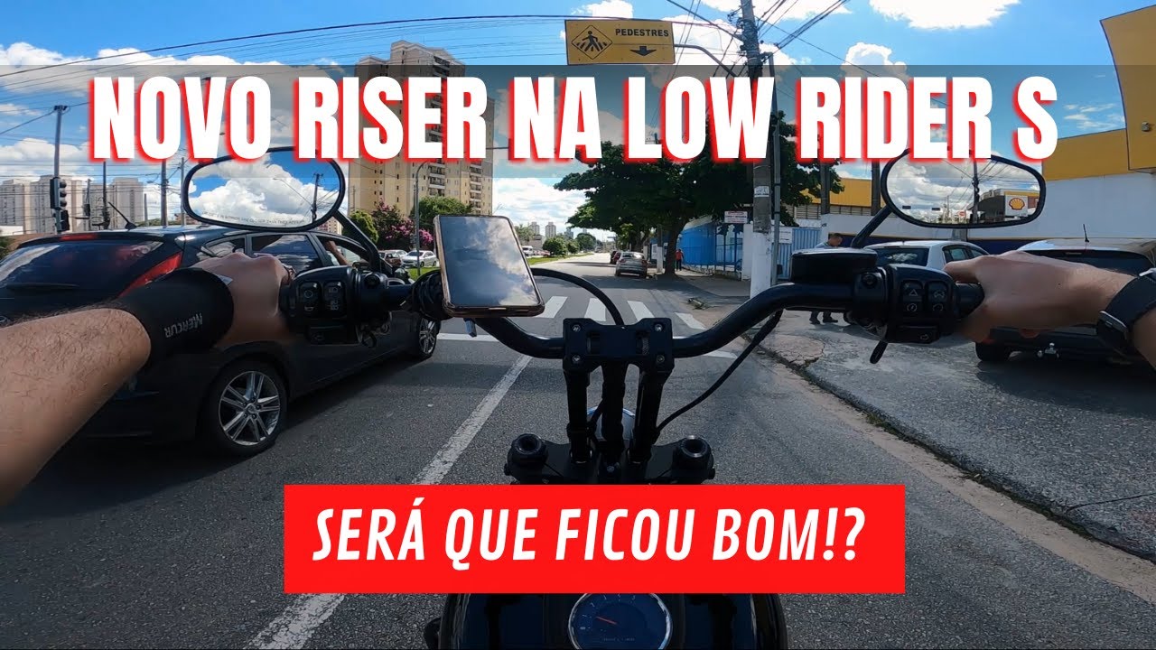 PEÇAS que você vai PRECISAR para TROCAR O RISER da HARLEY DAVIDSON LOW RIDER S