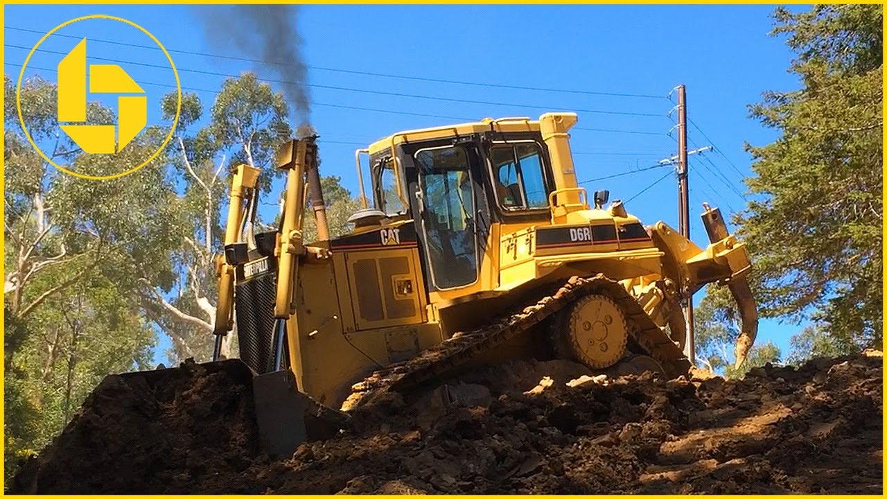 Caterpillar D6 Bulldozer at work
