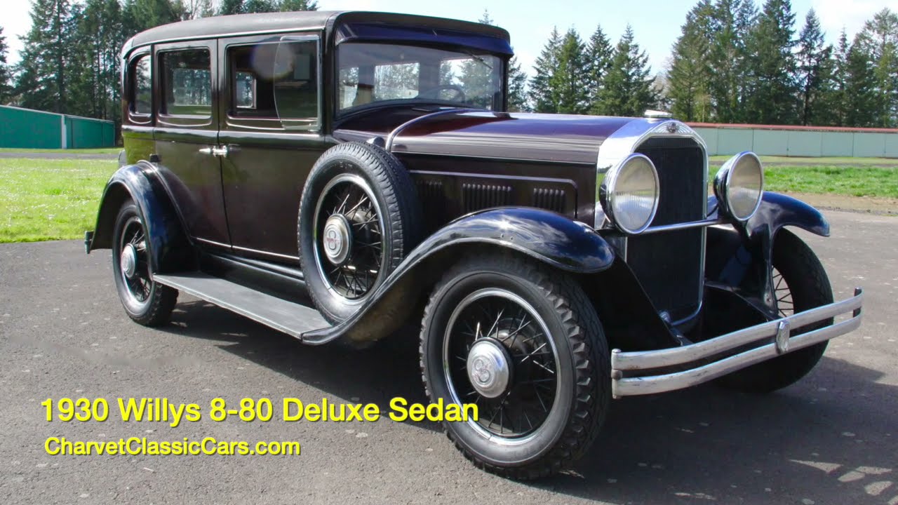 1930 Willys 8-80 Deluxe Sedan For Sale - Charvet Classic Cars