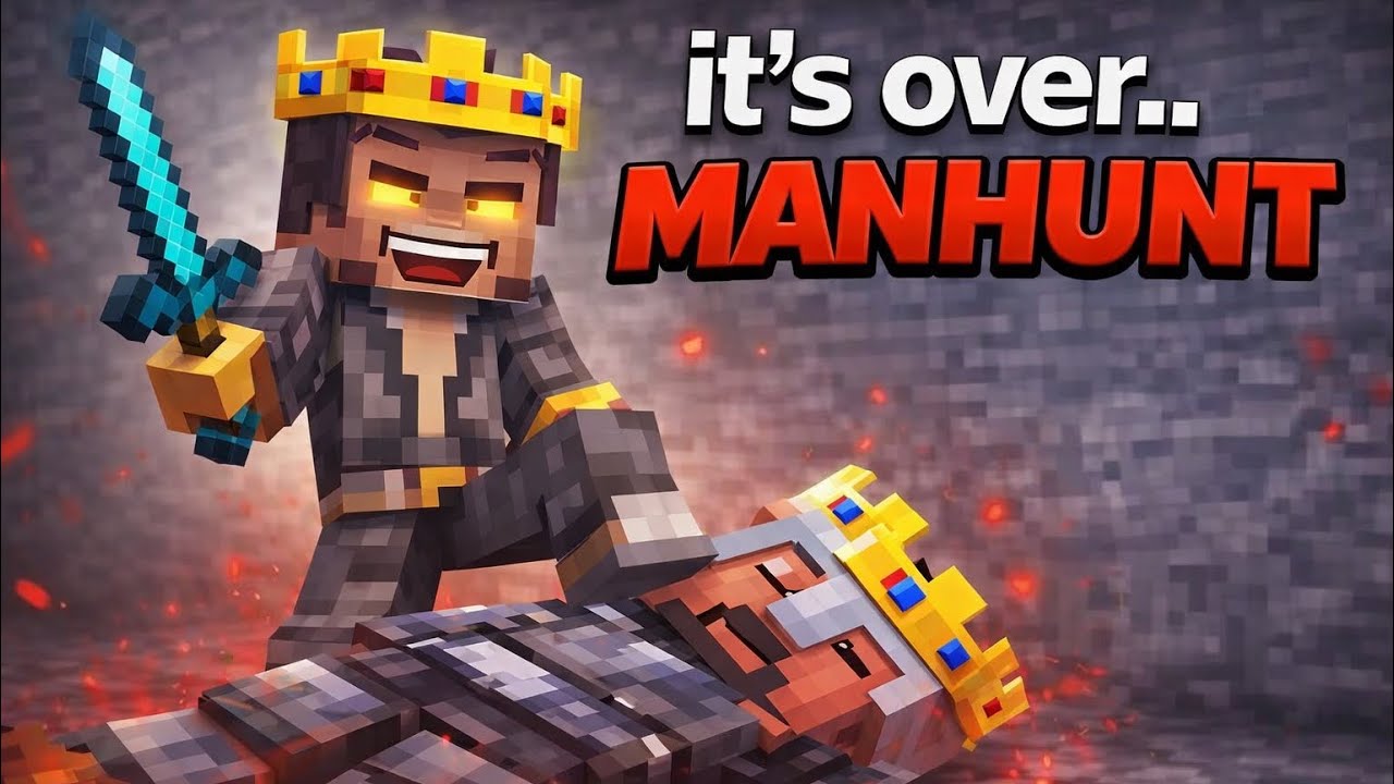 Minecraft Manhunt Vs 2 Hunters But This Time I’m the Hunter..