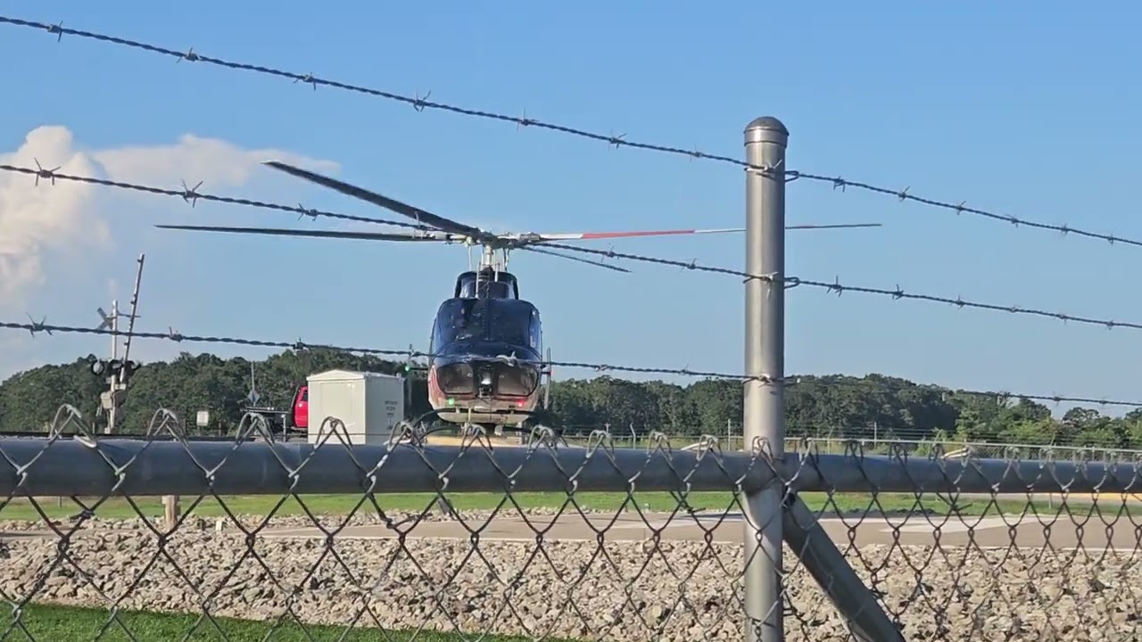 Air Evac Lifeteam taking off after refueling