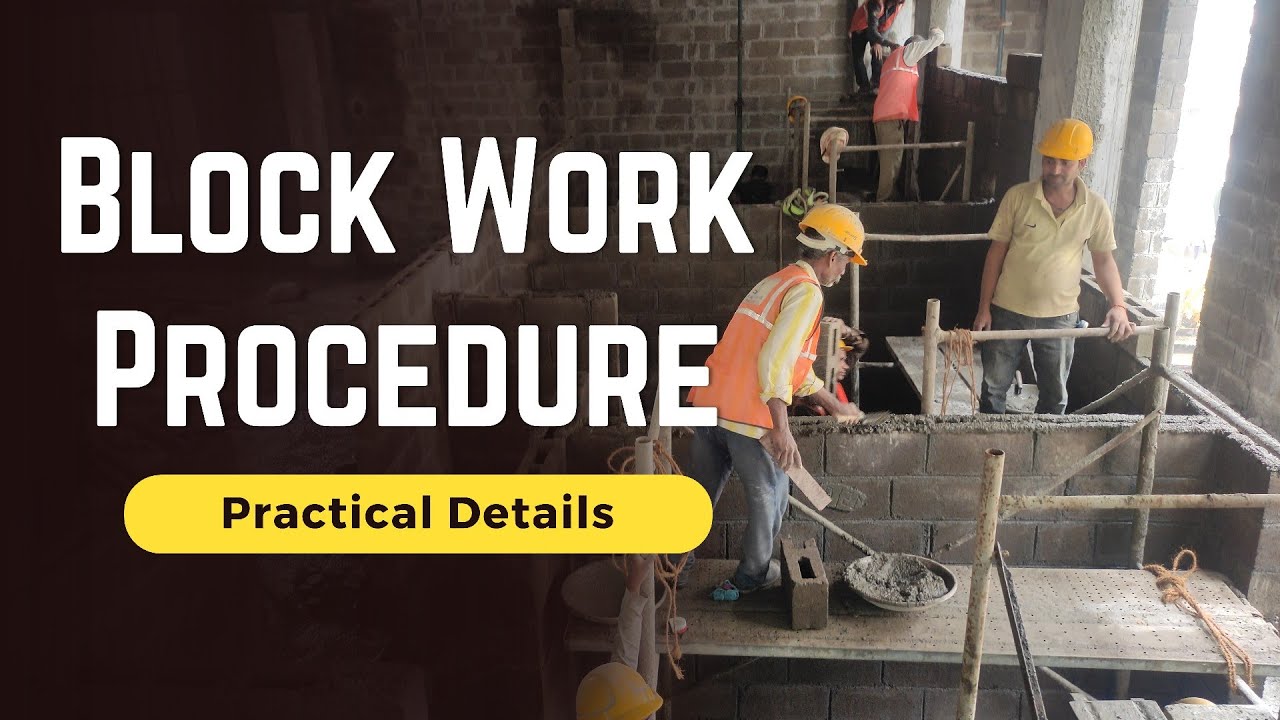 Masonry Work Procedure | How to Provide Block on Wall Construction || By CivilConstruct