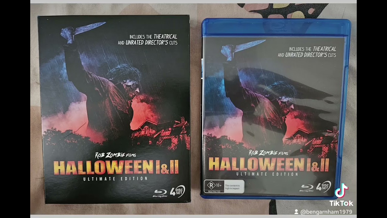 Unboxing the Via Vision Rob Zombie unrated director cuts of Halloween 1 & 2 #halloween #movies #fyp