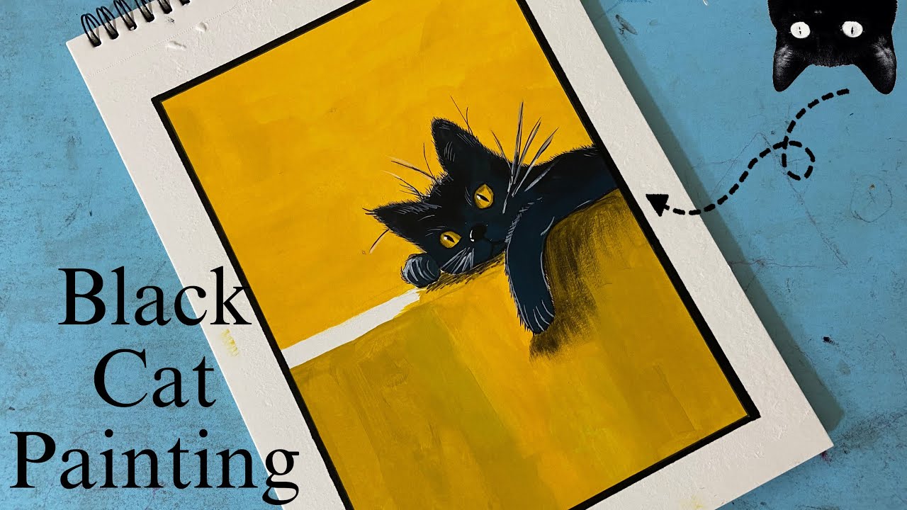 Meow-sterpiece in the making: 𝖡𝗅𝖺𝖼𝗄 𝖢𝖺𝗍 𝖯𝖺𝗂𝗇𝗍𝗂𝗇𝗀.