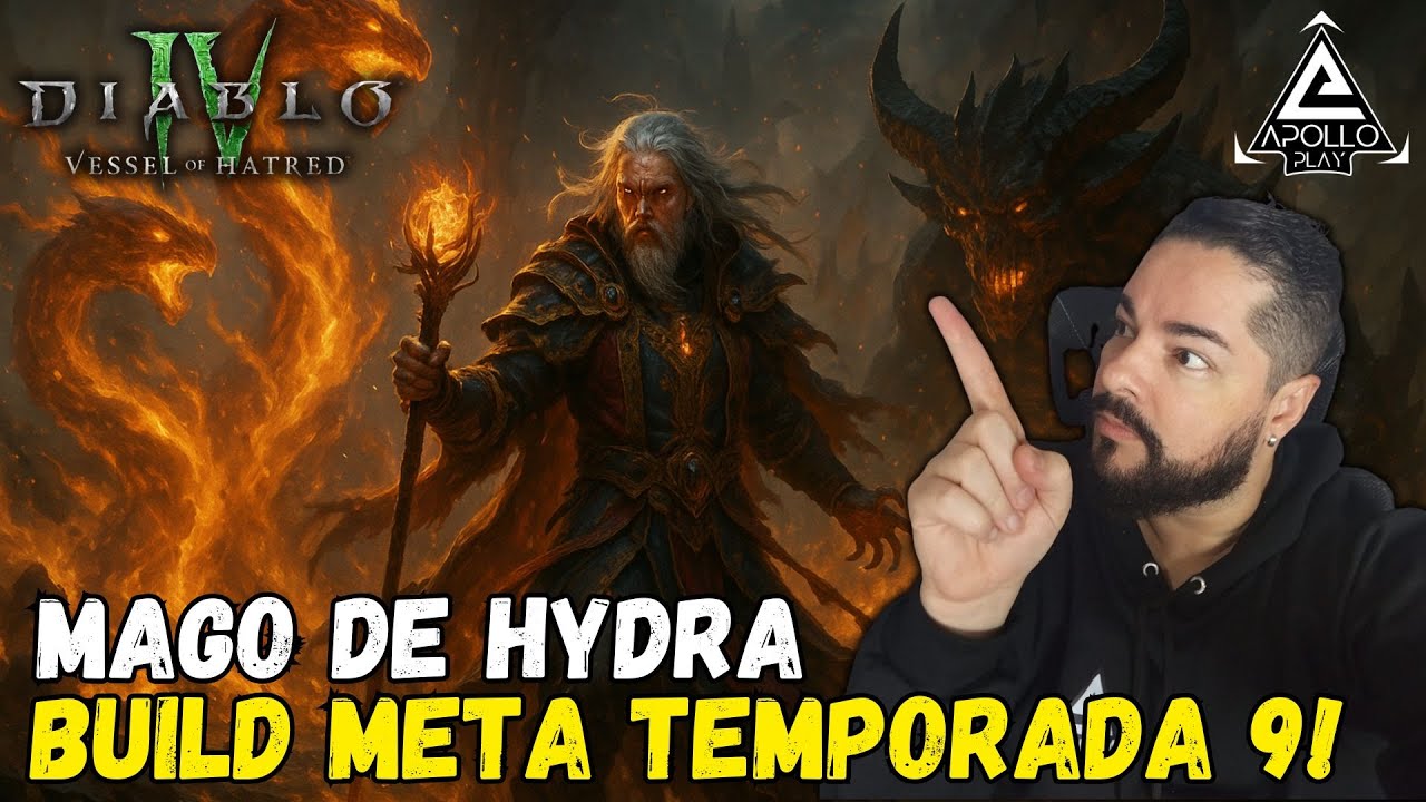 🔴Build Mago Hydra Temporada 9 Diablo 4 – A Mais Forte da Season!
