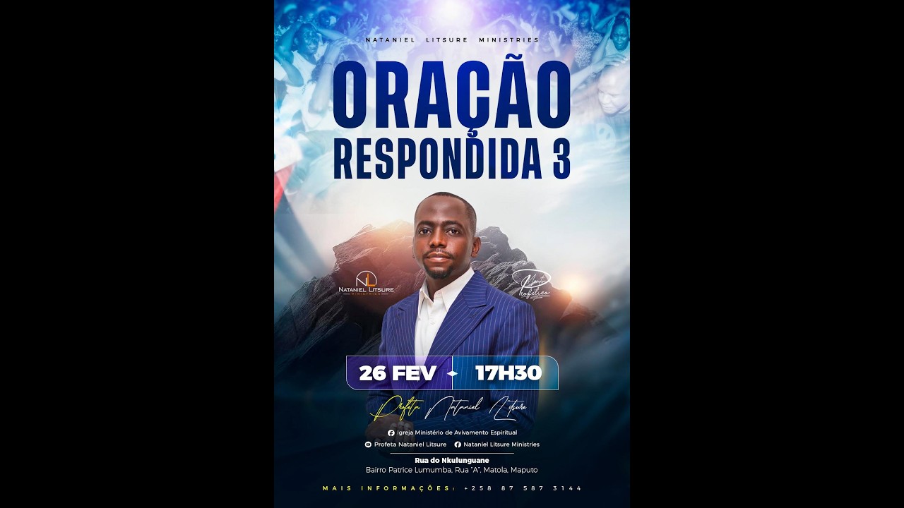 A ORAÇÃO RESPONDIDA | CULTO DA QUINTA-FEIRA | PROFETA  NATANIEL LITSURE  | 26.02.2026