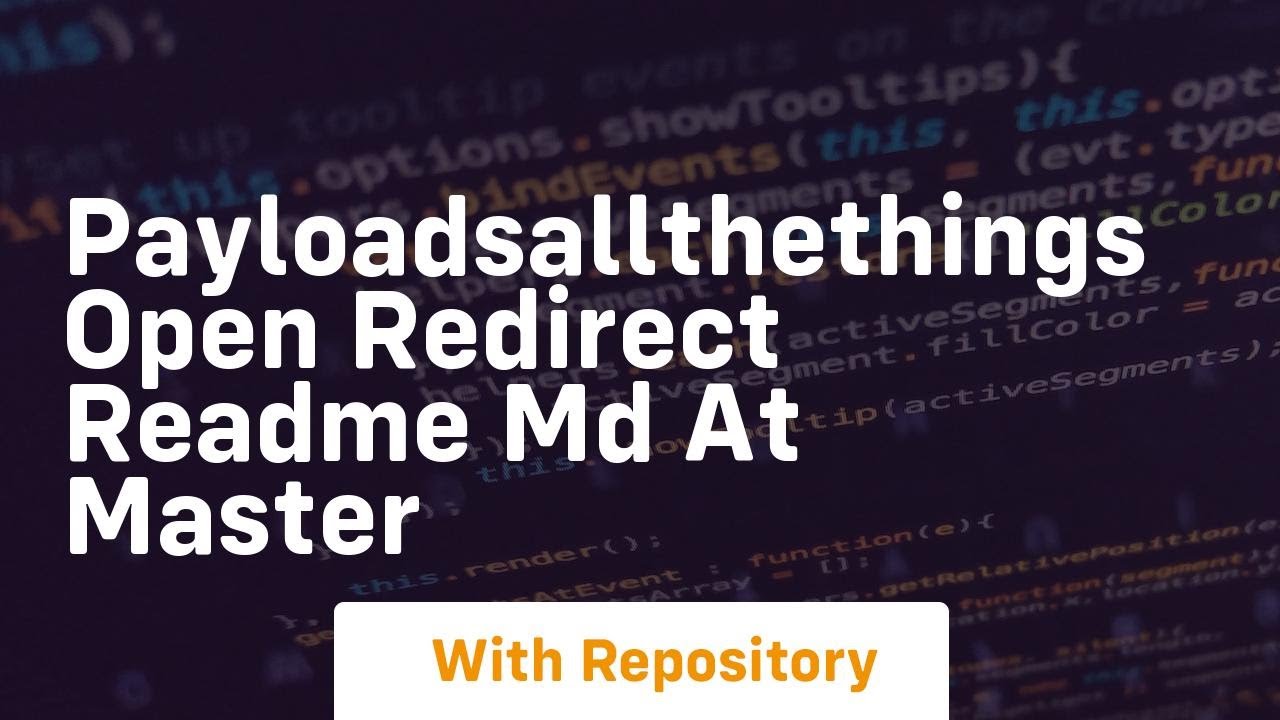 payloadsallthethings open redirect readme md at master