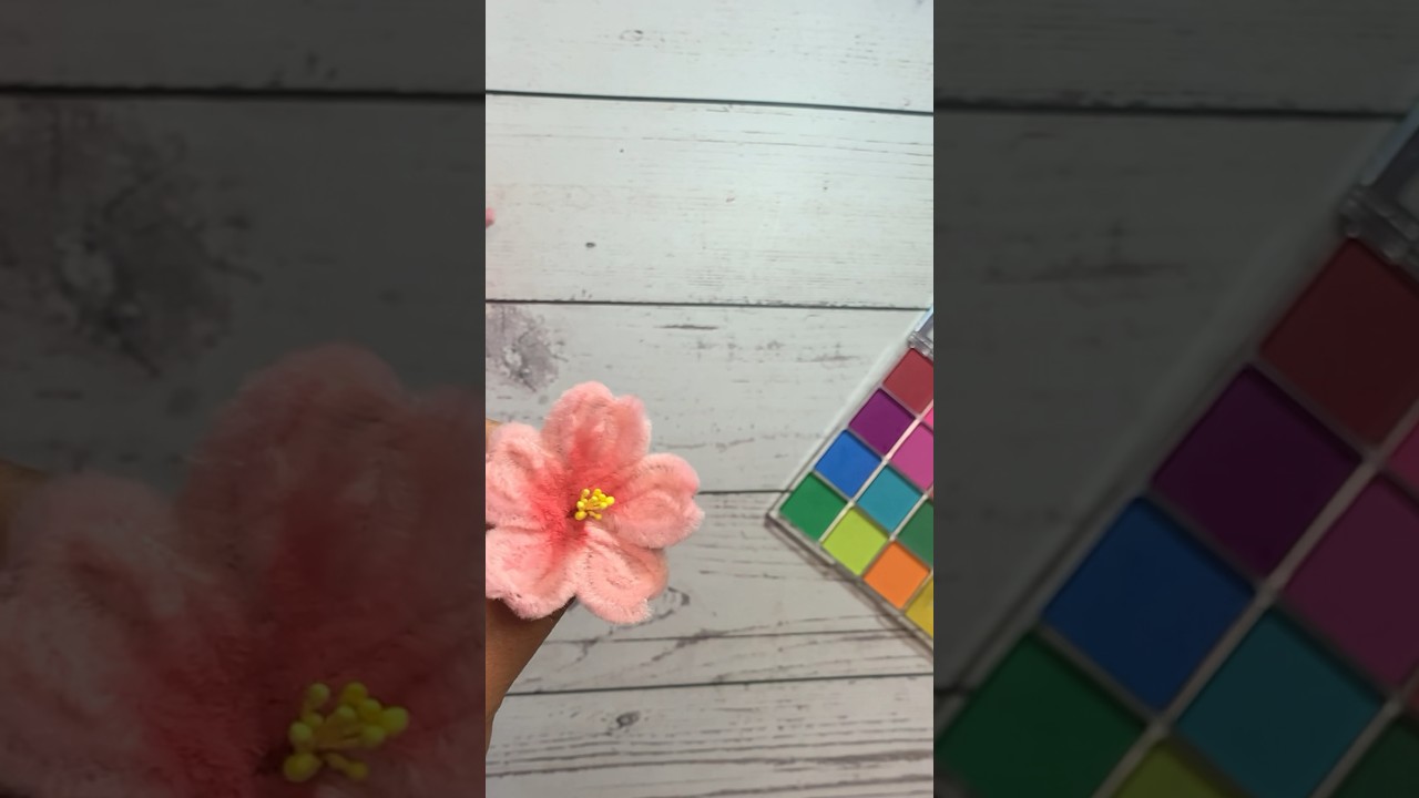 Pipe Cleaner Cherry Blossoms (Sakura Flower) #diyflower #handmade #handmadecraft #craft #diycrafts