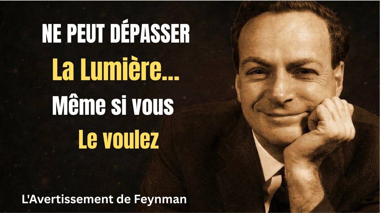 Richard Feynman a expliqué pourquoi rien ne peut voyager plus vite que la lumière