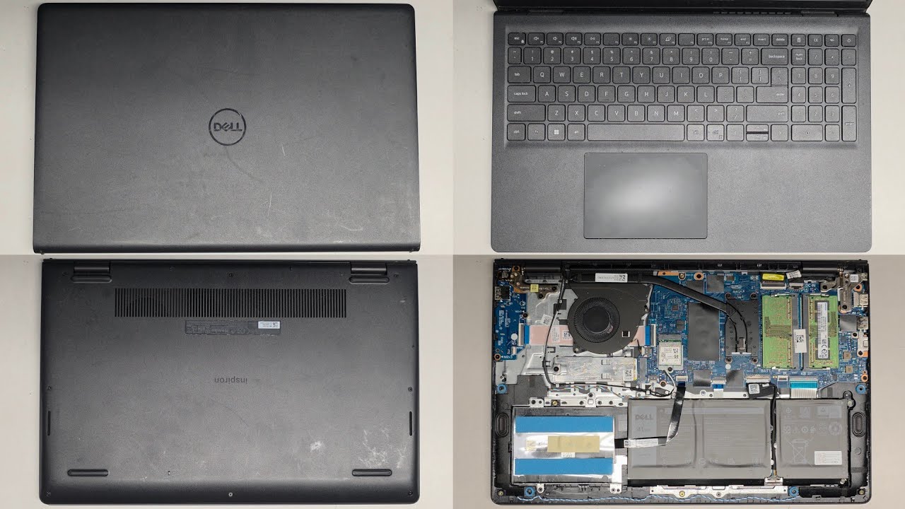 Разборка Dell Inspiron 15 3530, оперативная память, SSD, жесткий диск, замена аккумулятора, заряд...
