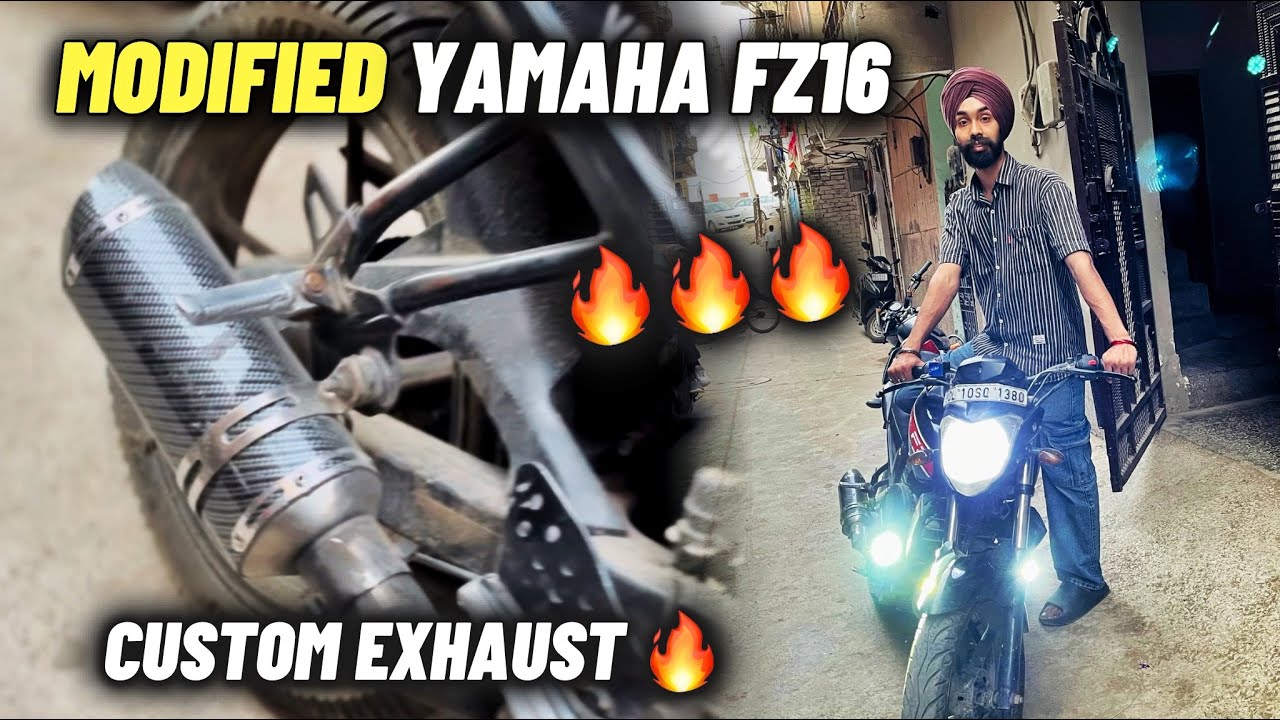 Fz16 Bike Modified - Modified Exhaust 😍🔥 || Fz Modification || Honey Lottey Vlogs