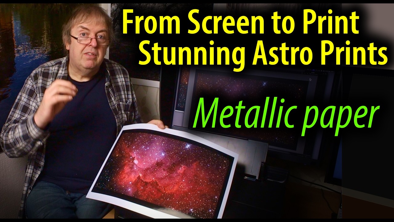 Печать астрономических изображений на металлизированной бумаге. Использовались материалы Red Rive...