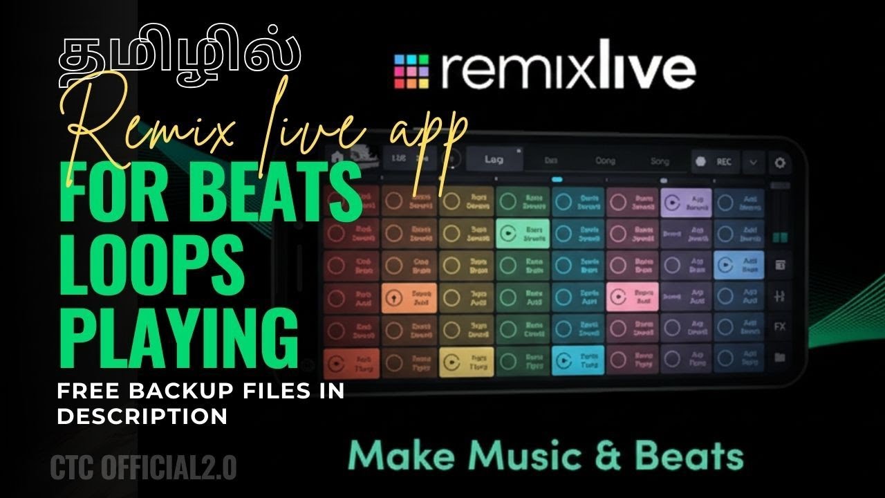 Remix Live app free😎 backup#freebackupfiles#remixliveapp#tamilchristians #music#keyboard#beatsplay