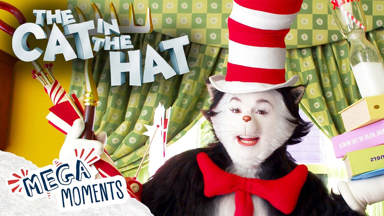 Meet The Cat In The Hat 😼 🎩 | Dr. Seuss' the Cat in the Hat | Movie Moments | Mega Moments