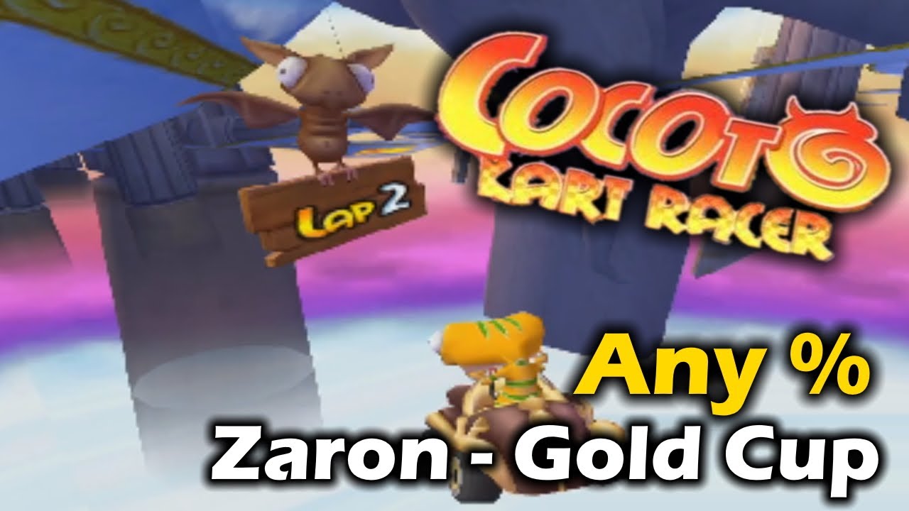Zaron Gold Cup (Any%) in 0:24.389 - Cocoto Kart Racer (Wii) | ScraggyKing20