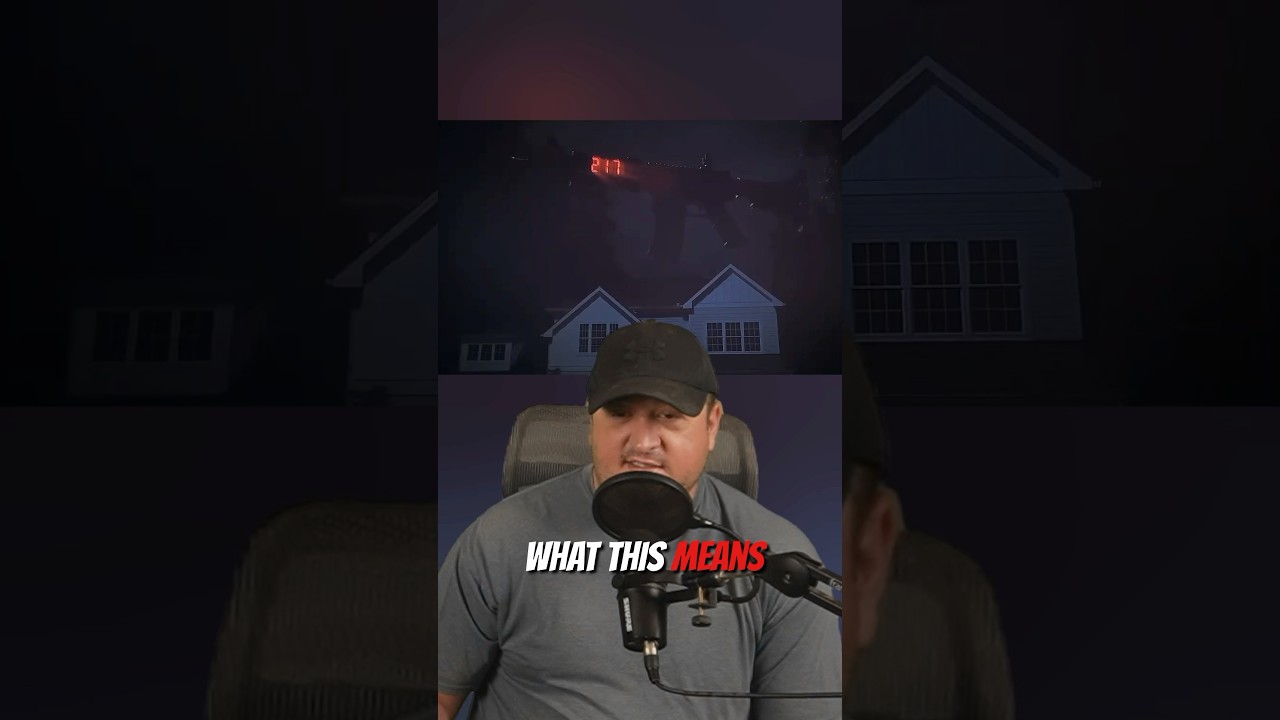 Why Is There a Giant Gun Over The House in Weapons?