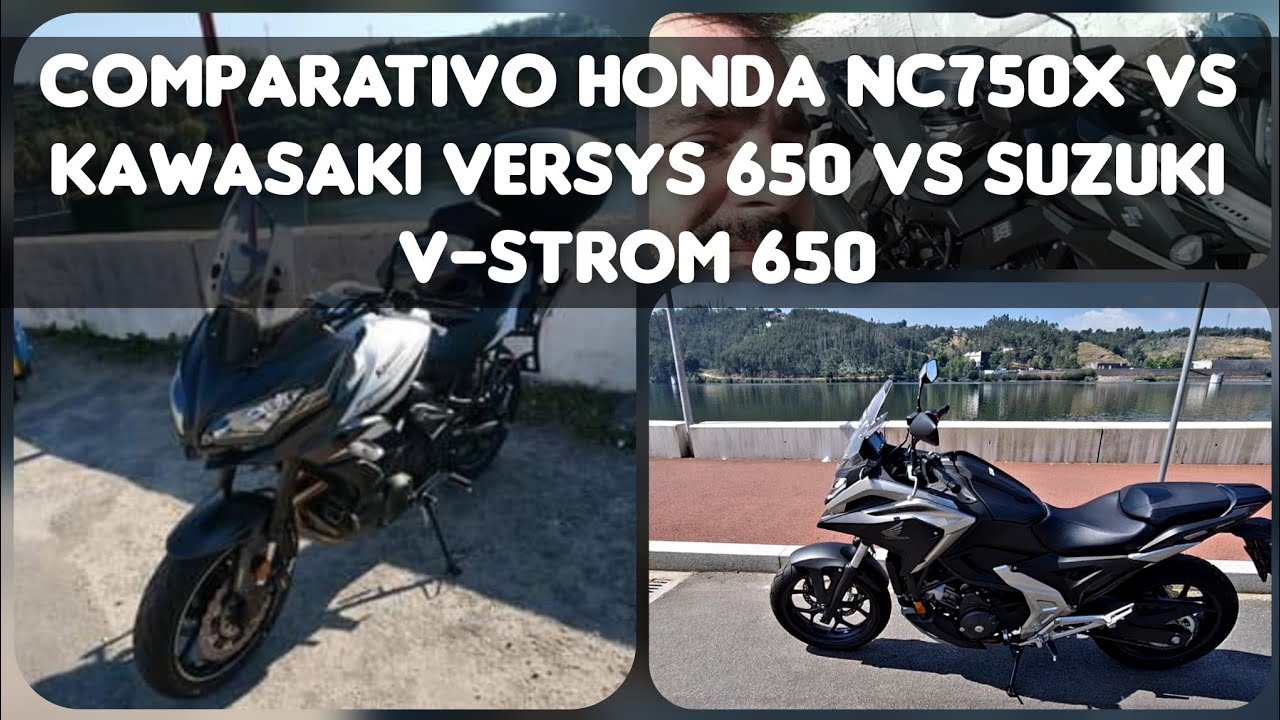 Comparativo Honda NC750X VS Kawasaki Versys 650 VS Suzuki V-Strom 650