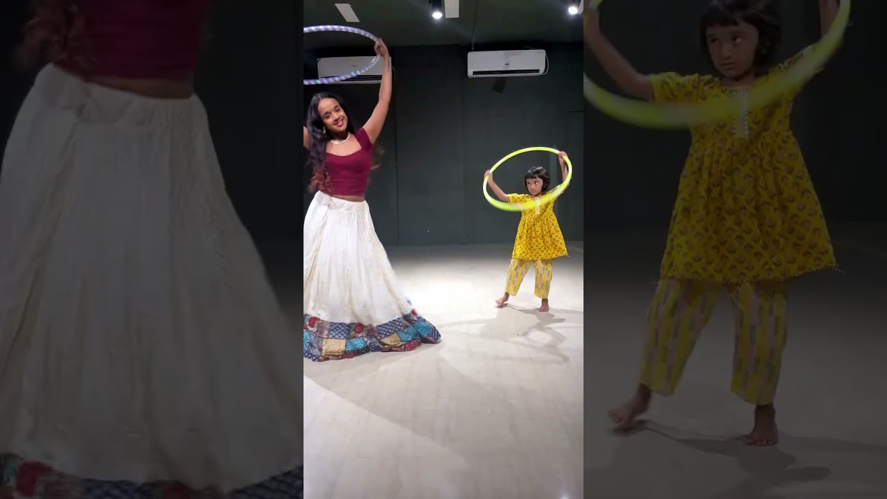 Junior kids Hulahooping Dance | Deva Shree Ganesha Song | Abigail Ambrose
