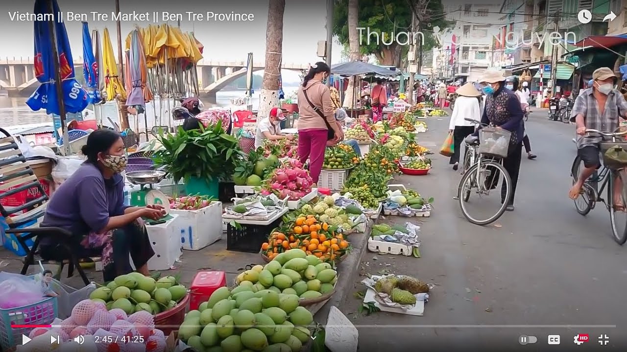 Vietnam || Ben Tre Market on the Lunar New Year 2022 || Ben Tre