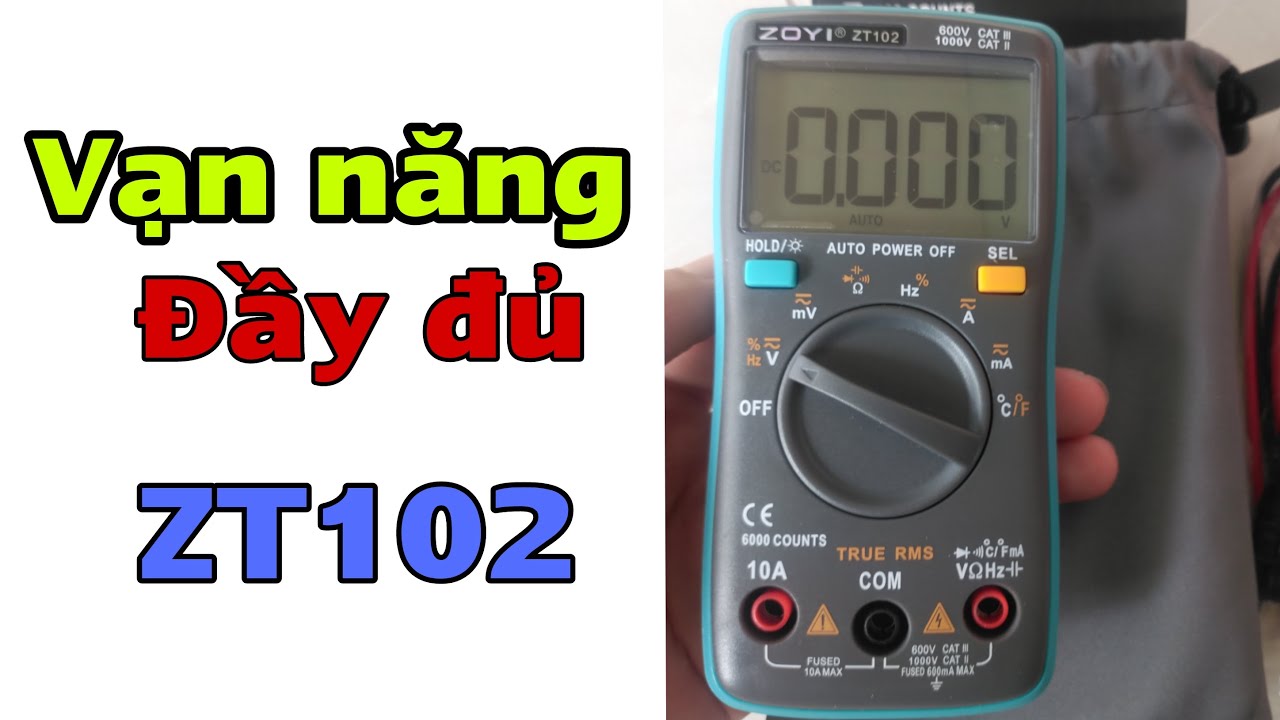 Đồng hồ đo điện vạn năng ZoYi ZT102 | Đồng hồ đo điện đa năng điện tử