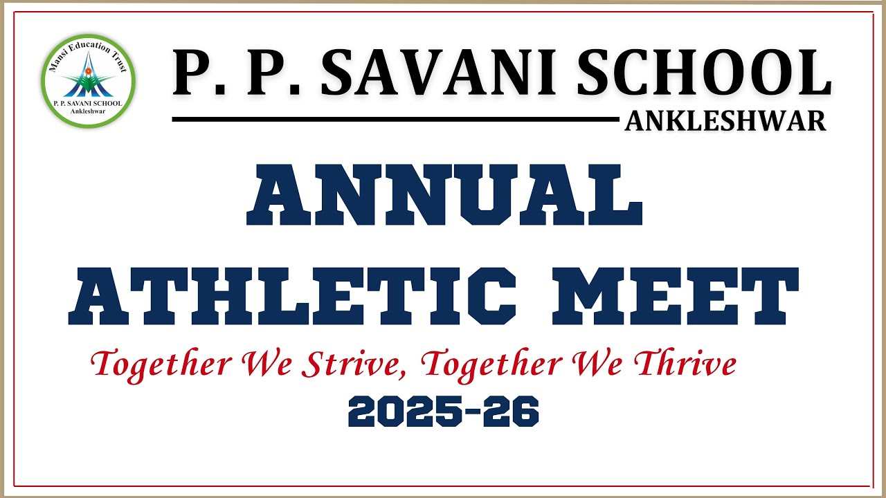 🏅 ANNUAL ATHLETIC MEET 🏆 |  PPSS  |  2025-26