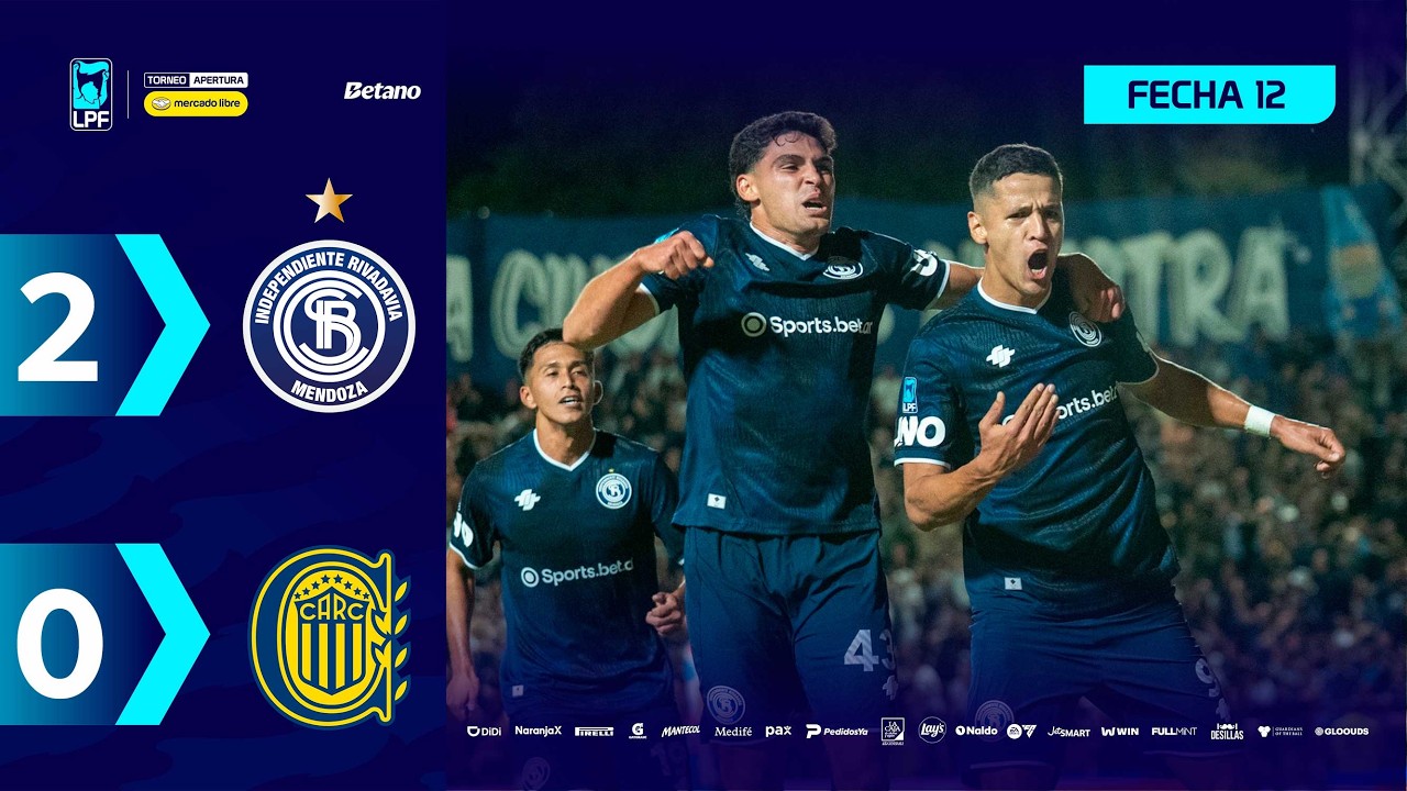 INDEPENDIENTE RIVADAVIA 2 - 0 ROSARIO CENTRAL | Resumen del partido | #TorneoMercadoLibre 2026 🏆