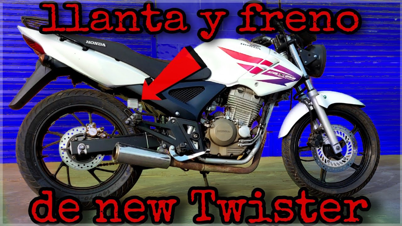 Adaptacion llanta cb250 con freno a disco a mi Honda twister cbx250 +290
