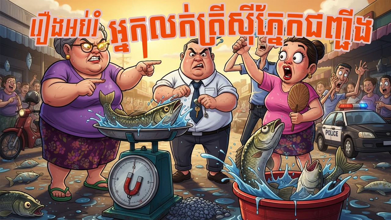 រឿង ល្បិចអ្នកលក់ត្រីស៊ីភ្នែកជញ្ជីង ប៉ះចំអ្នកទិញភ្នែកឥន្ទ្រី ​​| អប់រំខ្លីដាស់តឿនសតិស្មារតី​.