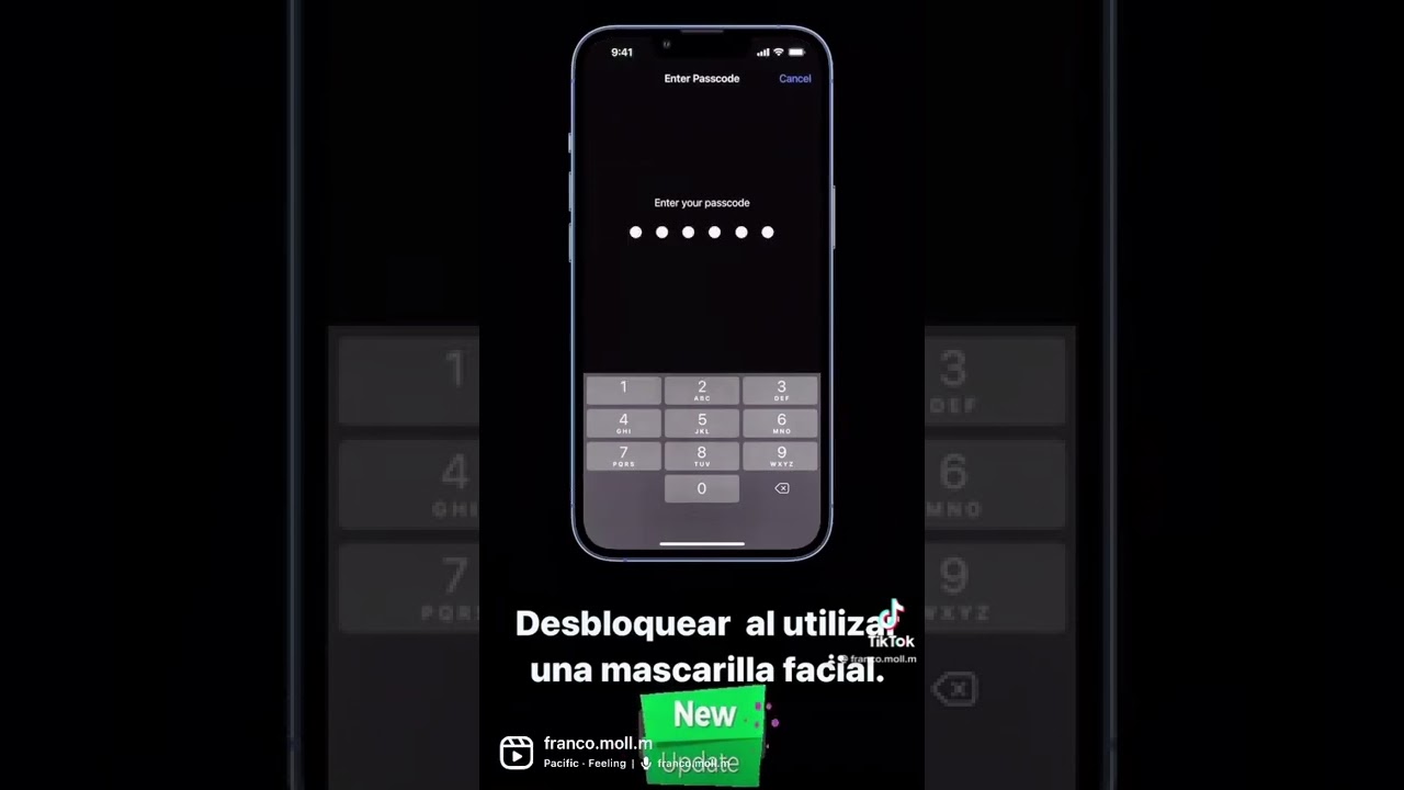 Desbloquear tu iPhone utilizando una mascarilla facial con Face ID (disponible para iPhone 12 y 13)