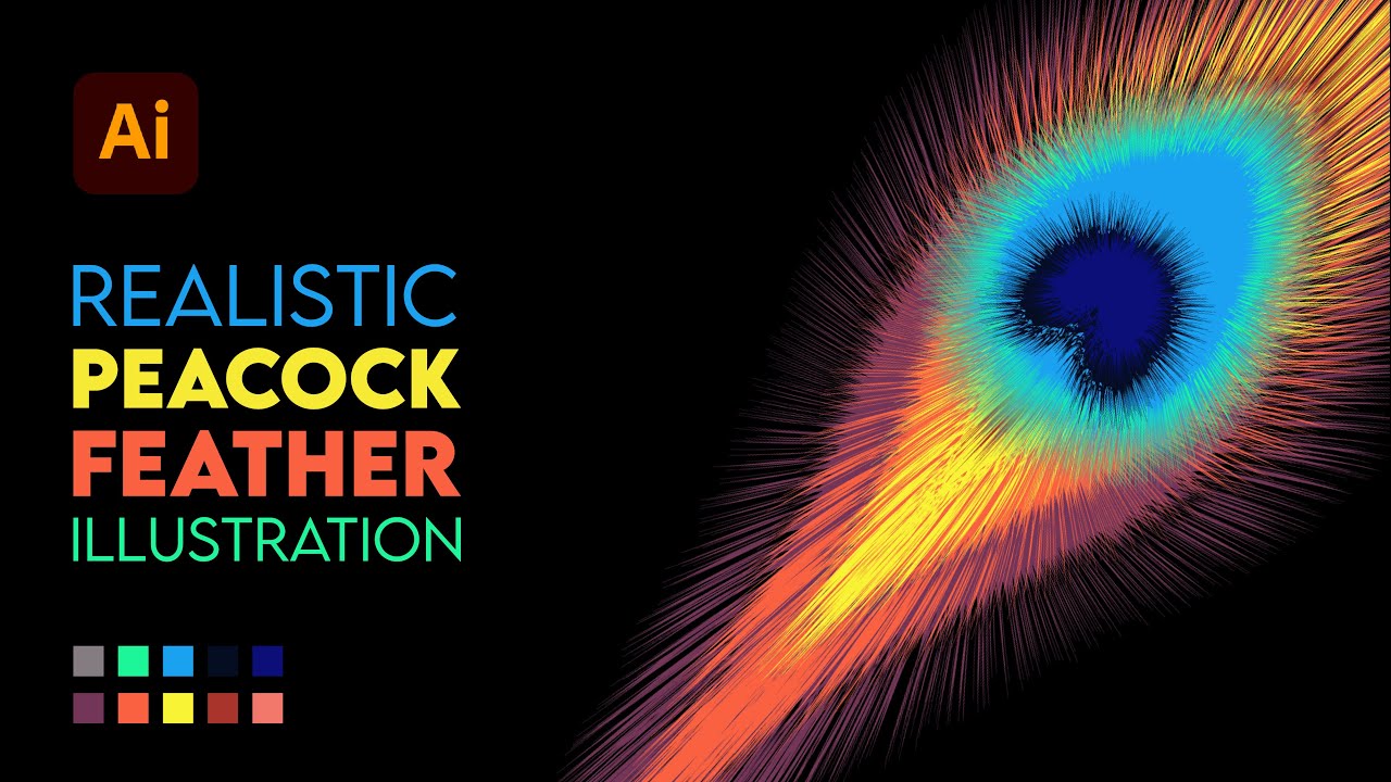 Create Realistic Peacock Feathers in Illustrator: Step-by-Step Tutorial