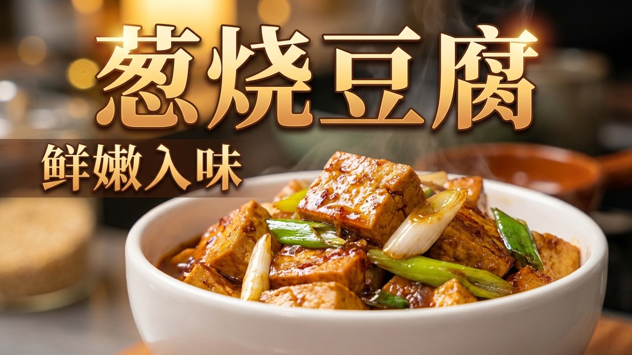 好吃到舔盘的葱烧豆腐！ 自己下厨做饭菜之葱烧豆腐#在家做美食 #我的厨房日记 #抖音美食创作者 #晚饭吃什么 #味道棒棒哒健康美食自己做