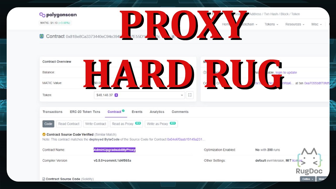 The Proxy Code Exploit Hard Rug Pull