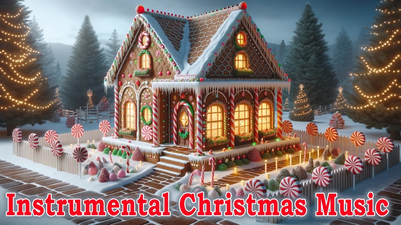 Gingerbread Houses - AI Art - Instrumental Christmas Music - Holiday Ambience Background Playlist