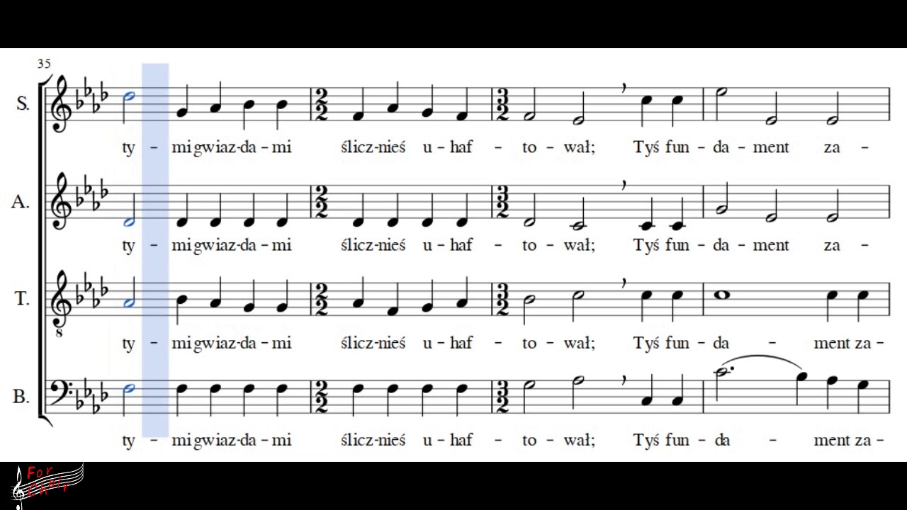 Choir/chór J. Świder - Pieśń - Soprano + score