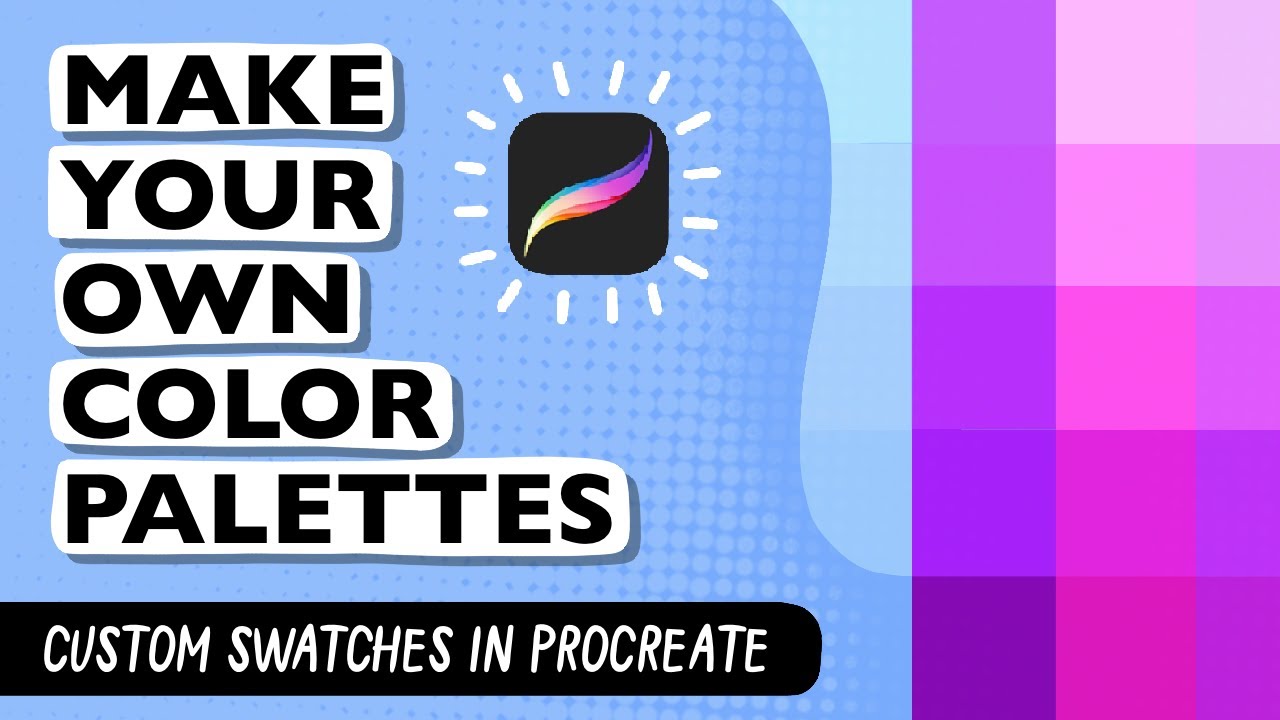 Как: ЛЕГКО СОЗДАТЬ ИНДИВИДУАЛЬНЫЕ ЦВЕТОВЫЕ ПАЛИТРЫ В PROCREATE || Создайте индивидуальный образец...