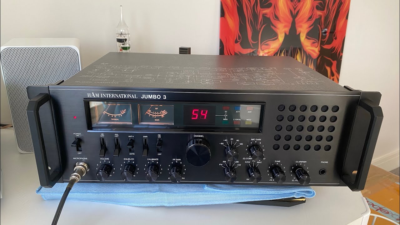 Ham International Jumbo 3 CB Radio Cybernet SSB FM AM Base Station
