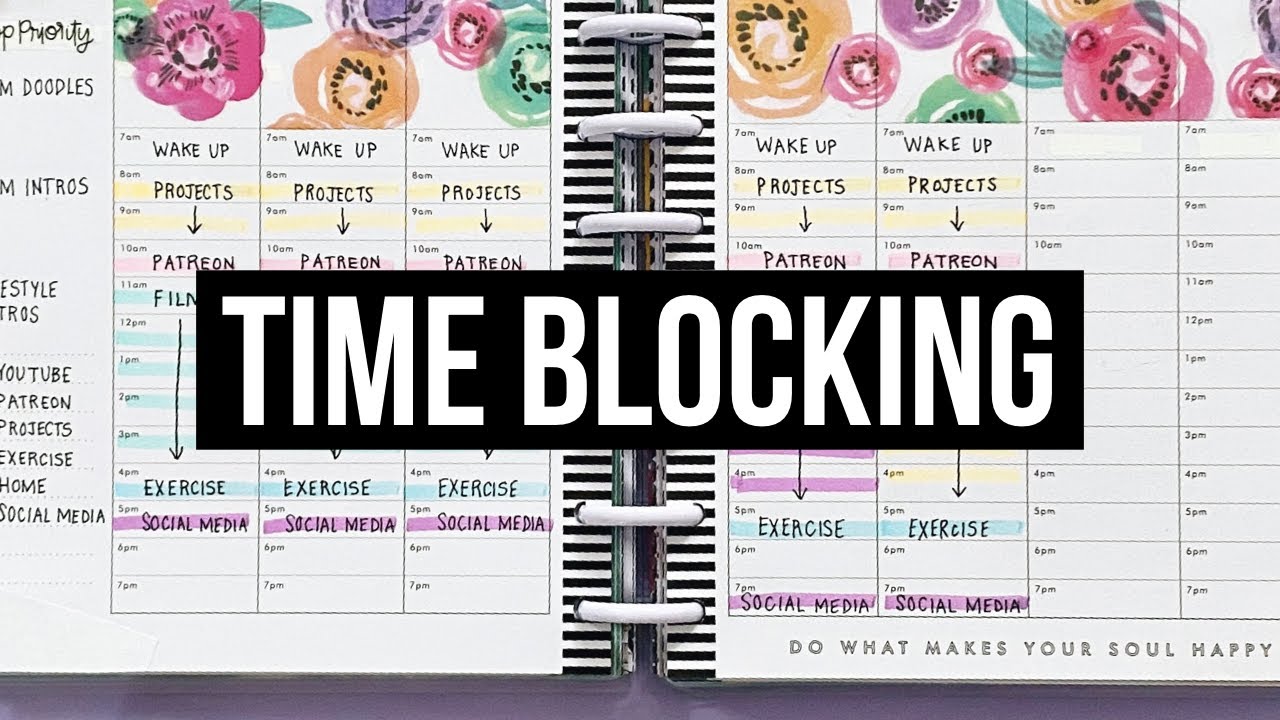 Как планировать время // Управление временем с помощью почасового вертикального планировщика счастья